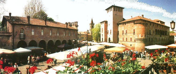Veduta del mercato dell' Antiquariato di Fontanellato